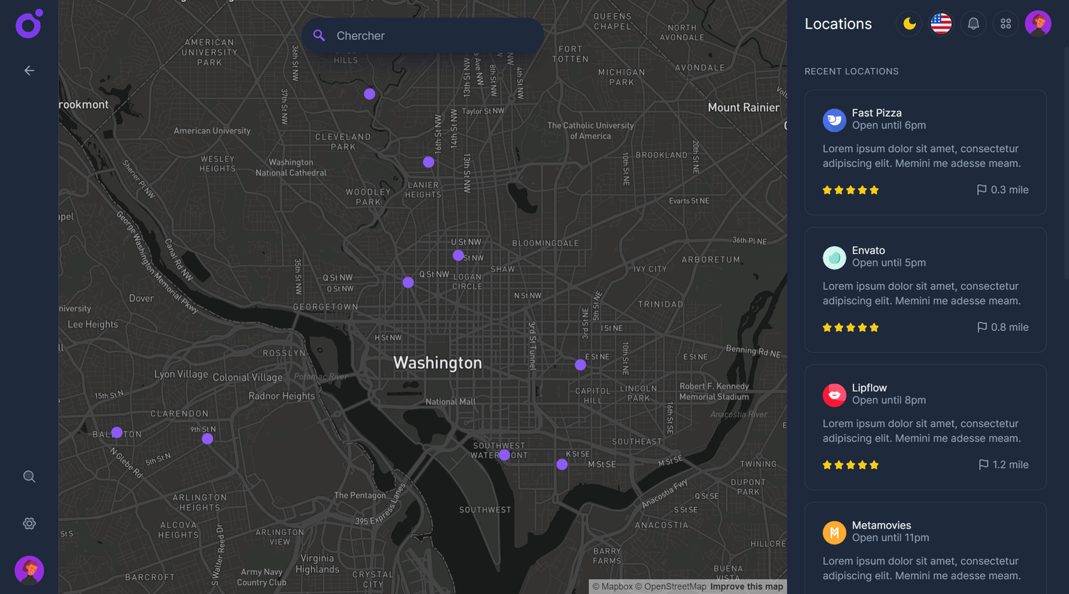 Tairo - Left map panel