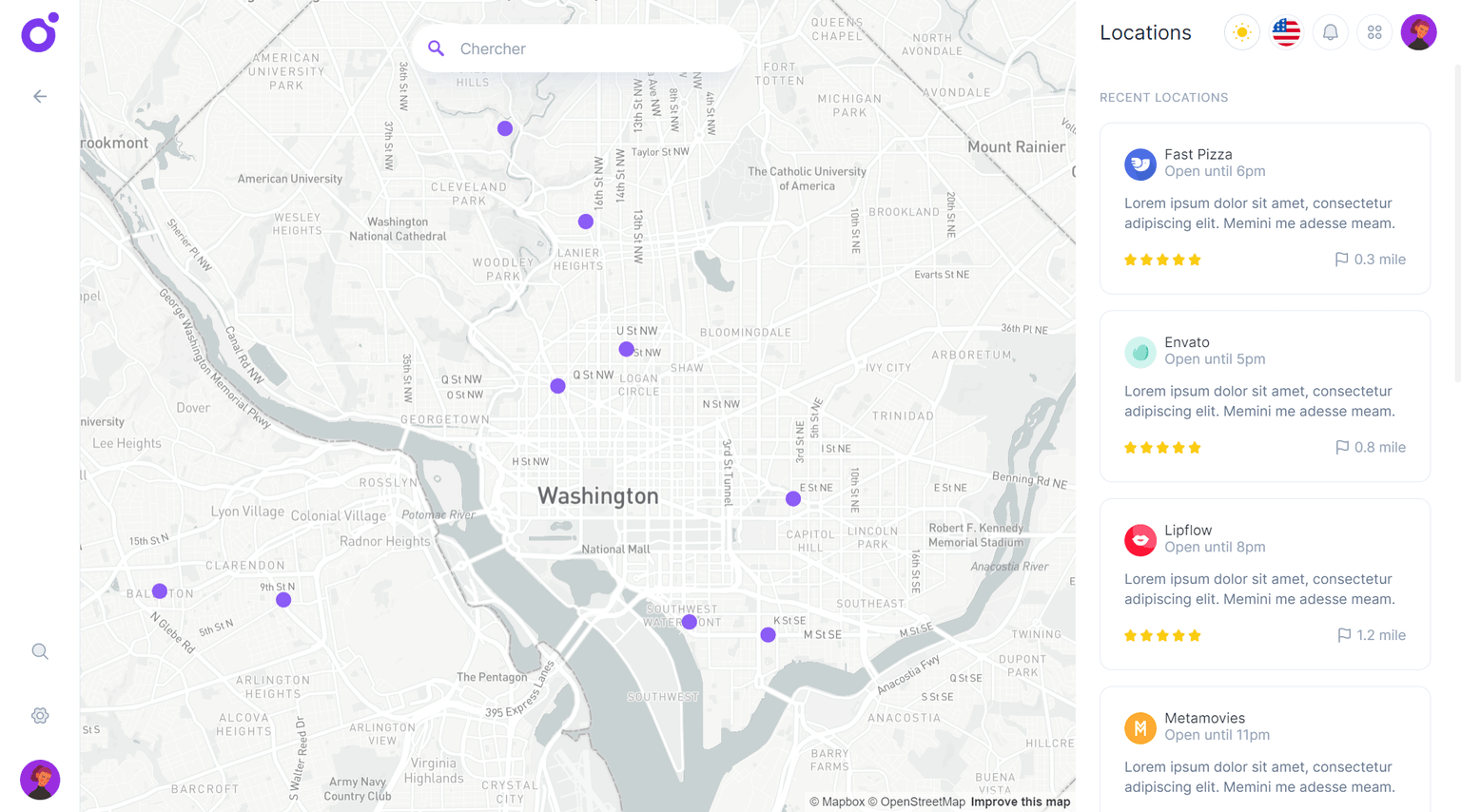 Tairo - Left map panel