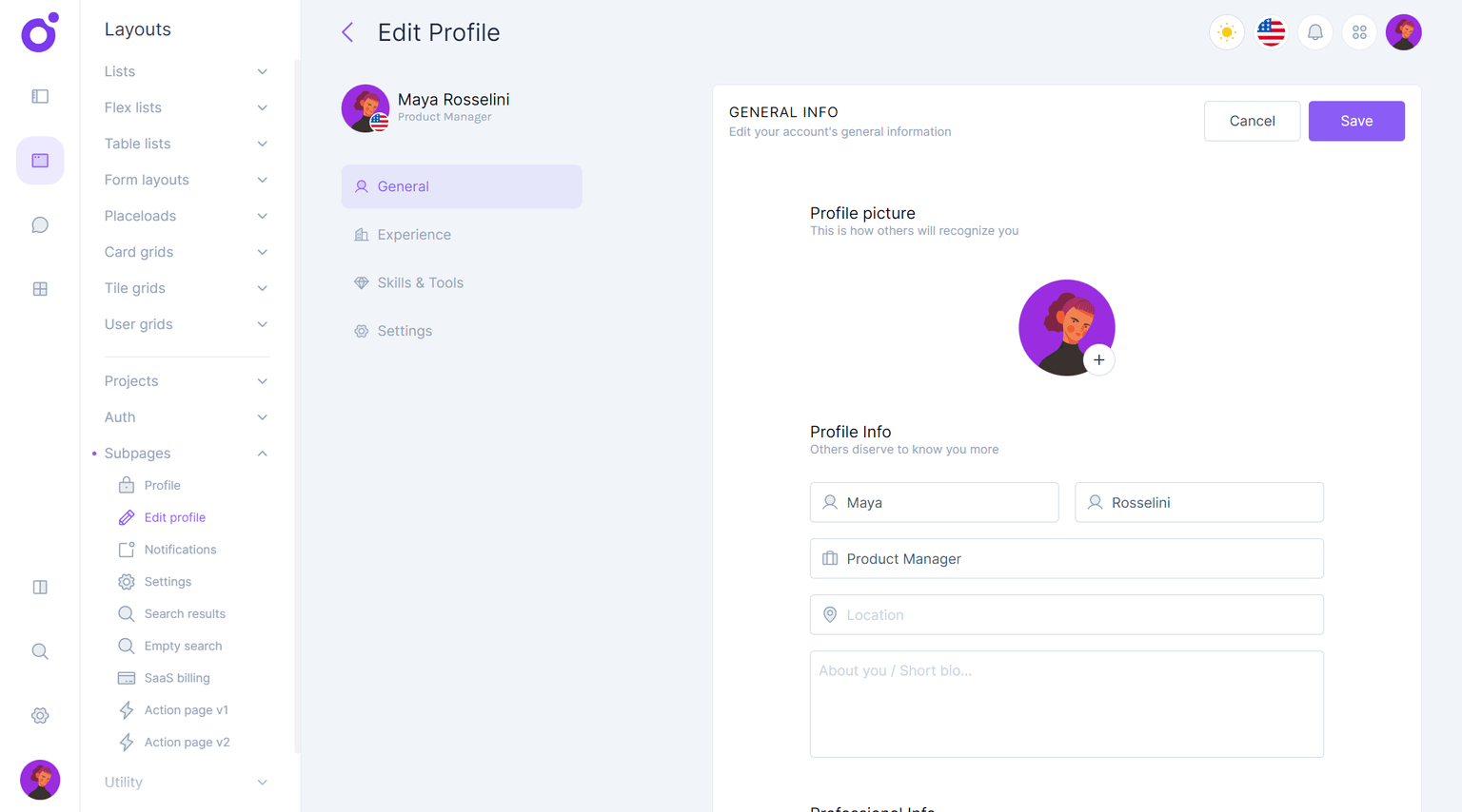 Tairo - Edit profile 1