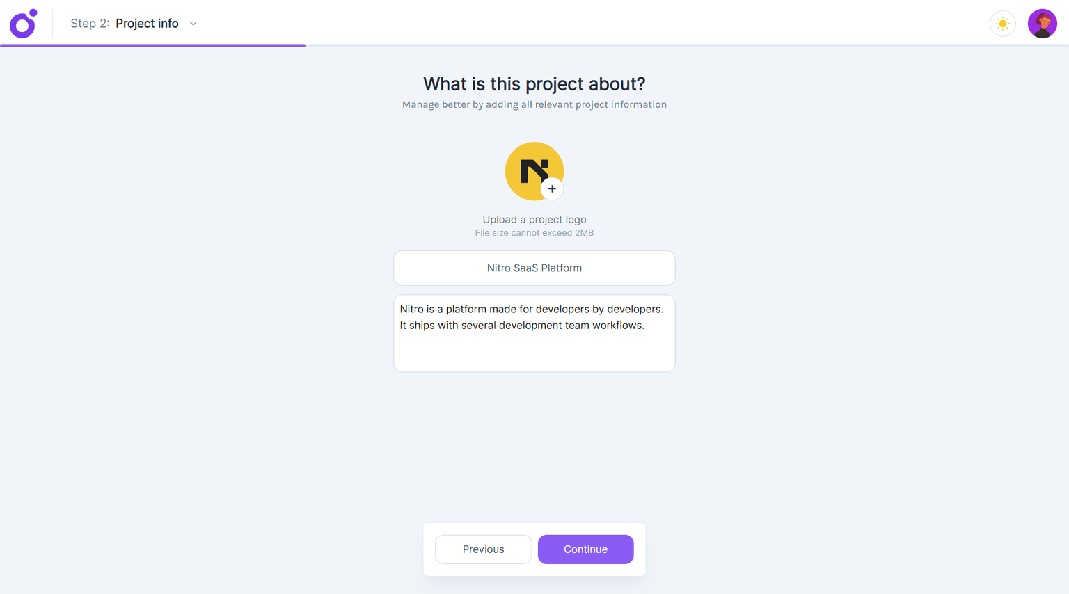 Tairo - Wizard — Step 2